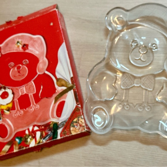 Mikasa Crystal Holiday Bear Platter 11.5” Serving Tray Made in Japan – Cute Deco - Picture 13 of 16